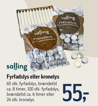 Føtex Fyrfadslys eller kronelys tilbud