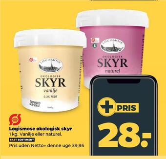 Netto Løgismose økologisk skyr tilbud