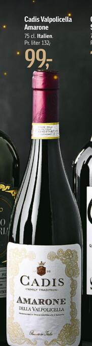 Føtex Cadis valpolicella amarone tilbud