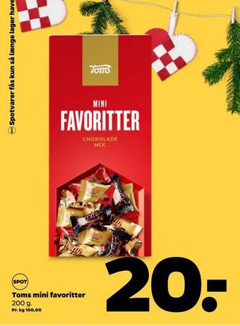 Netto Toms mini favoritter tilbud