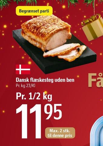 Føtex Dansk flæskesteg uden ben tilbud