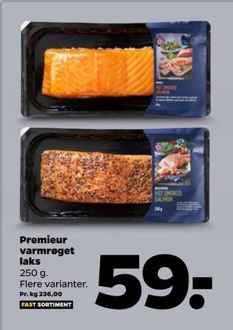 Netto Premieur varmrøget laks tilbud