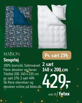 Føtex Sengetøj tilbud