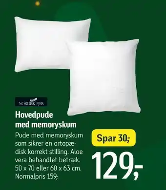 Føtex Hovedpude med memoryskum tilbud