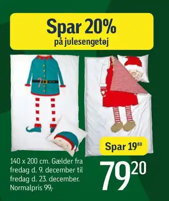 Føtex Spar 20% på julesengetøj tilbud