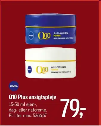 Føtex Q10 plus ansigtspleje tilbud