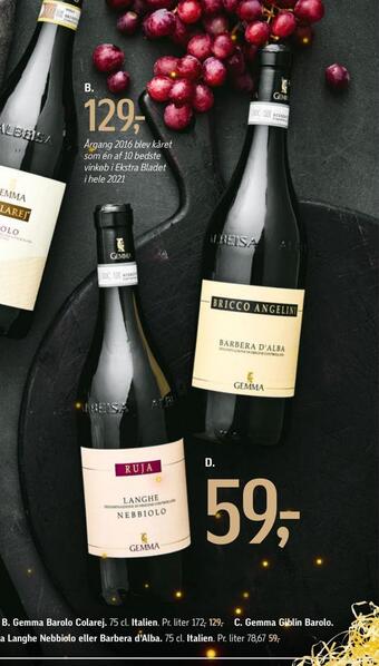 Føtex Gemma langhe nebbiolo eller barbera d'alba tilbud