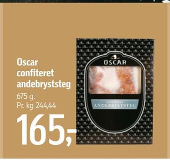 Føtex Oscar confiteret andebryststeg tilbud
