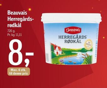 Føtex Beauvais herregårds rødkål tilbud