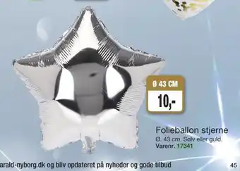 Harald Nyborg Folieballon stjerne tilbud