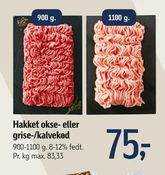 Føtex Hakket okse- eller grise-/kalvekød tilbud