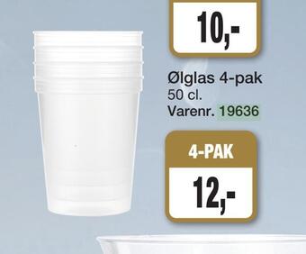 Harald Nyborg Ølglas 4-pak tilbud