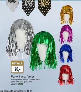 Harald Nyborg Paryk i ass. farver tilbud