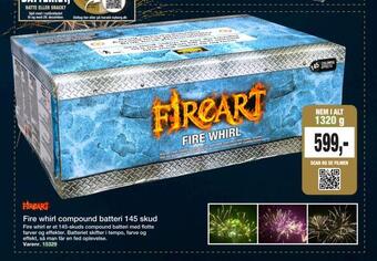 Fire whirl compound batteri 145 skud