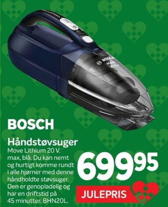 Din Isenkræmmer Bosch håndstøvsuger tilbud