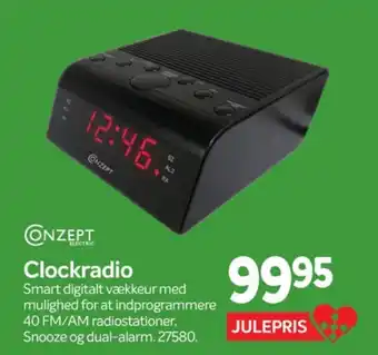 Din Isenkræmmer Conzept clock radio tilbud