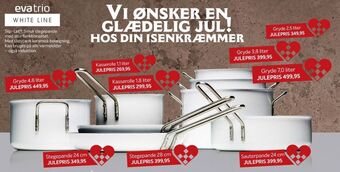 Din Isenkræmmer Eva trio gryde tilbud
