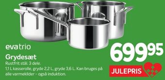 Din Isenkræmmer Eva trio grydesæt tilbud