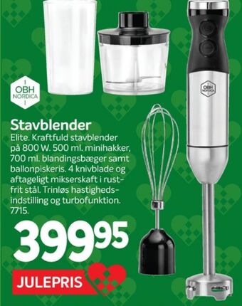 Din Isenkræmmer Obh nordica stavblender tilbud
