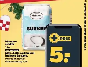 Netto Mamone sukker 1 kg, tilbud