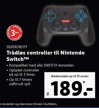 Trådløs controller til nintendo switch