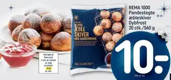 REMA 1000 Rema 1000 pandestegte æbleskiver tilbud