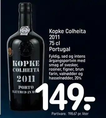 Kopke colheita 2011 75 cl portugal