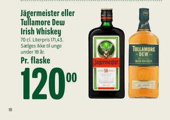 Min Købmand Jägermeister eller tullamore dew irish whiskey tilbud