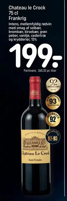 REMA 1000 Chateau le crock 75 cl frankrig tilbud