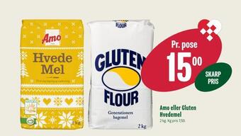 Min Købmand Amo eller gluten hvedemel tilbud