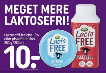 Laktosefri fraiche 13% eller piskefløde 36%