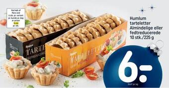 REMA 1000 Humlum tarteletter almindelige eller fedtreducerede tilbud