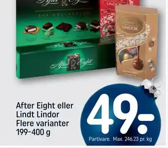 After eight eller lindt lindor