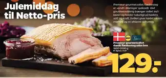 Netto Premieur gourmetsaltet dansk flæskesteg u. ben tilbud