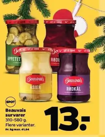 Netto Beauvais survarer - flere varianter tilbud