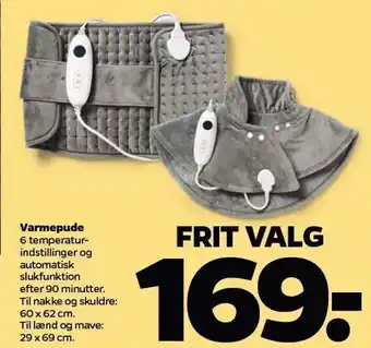 Netto Varmepude, frit valg tilbud