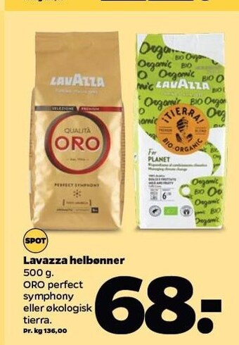 Netto Lavazza helbønner tilbud