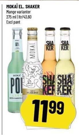 Løvbjerg Mokaï el. shaker tilbud