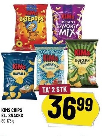 Løvbjerg Kims chips el. snacks tilbud
