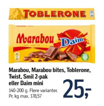 Føtex Toblerone chokolade tilbud