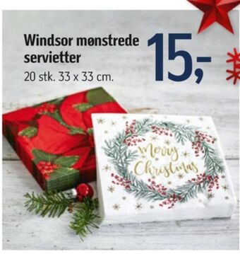 Føtex Windsor servietter tilbud