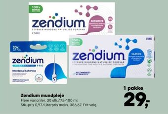 Kvickly Zendium tandpasta tilbud