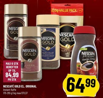 Gold crema instant kaffe