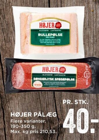 MENY Højer pølser sønderjysk spegepølse tilbud