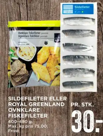 MENY Royal greenland fiskefileter tilbud