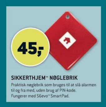 XL-BYG Sikkerthjem nøglebrik tilbud