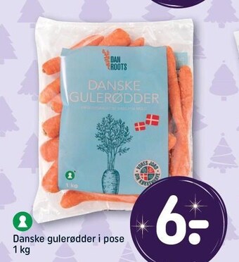 Danske gulerødder i pose 1 kg