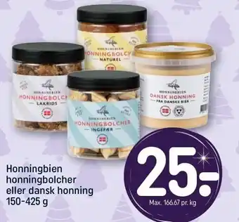 REMA 1000 Honningbien honningbolcher el. dansk honning tilbud