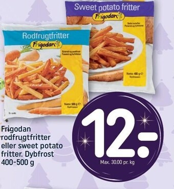 REMA 1000 Frigodan rodfrugtfritter el. sweet potato fritter tilbud