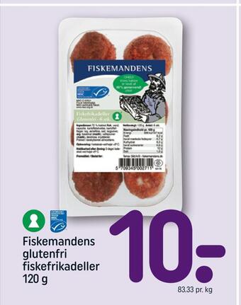 REMA 1000 Fiskemandens glutenfri fiskefrikadeller tilbud